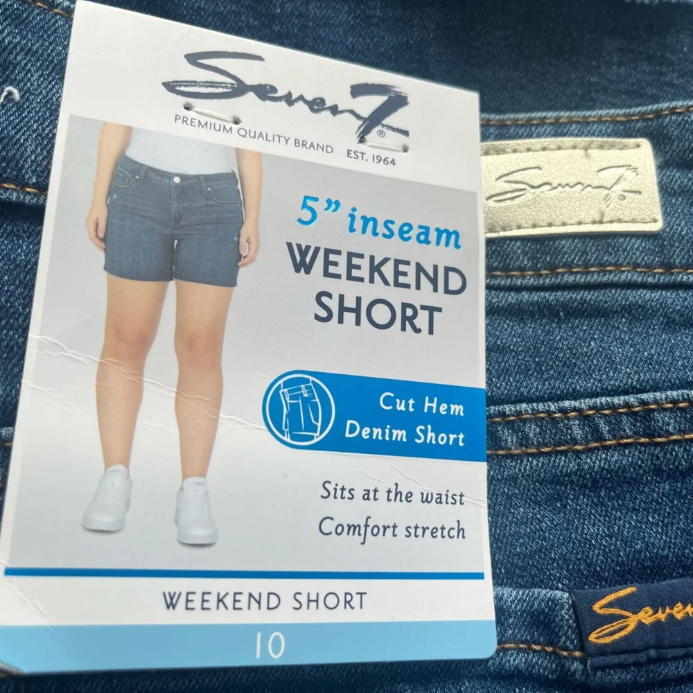 Seven for all mankind cut off weekend Jean shorts size 10 NWT - Picture 7 of 7